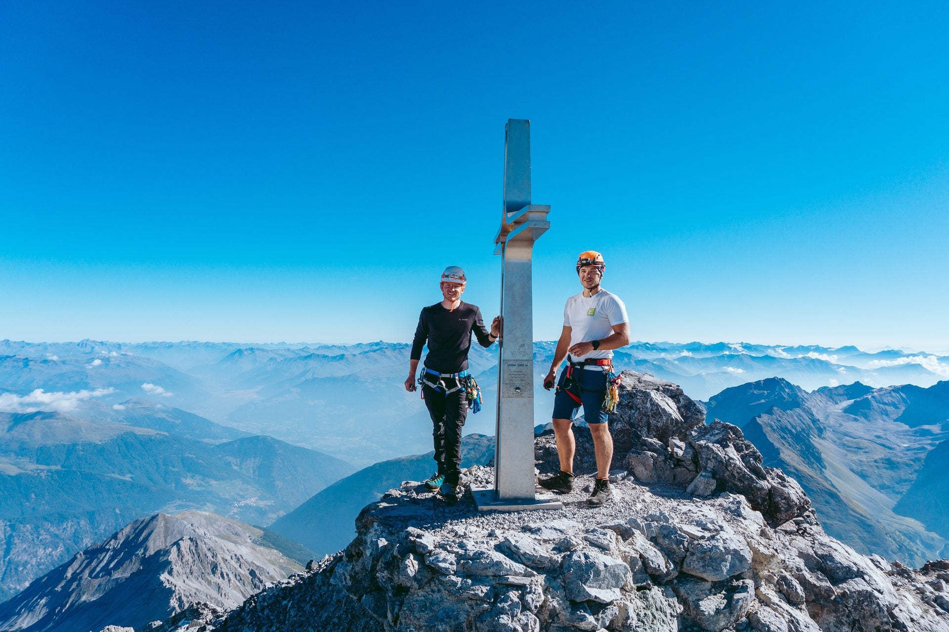 Lukas und Jan am Ortler, Juli 2022 – der Moment, der alles ins Rollen brachte